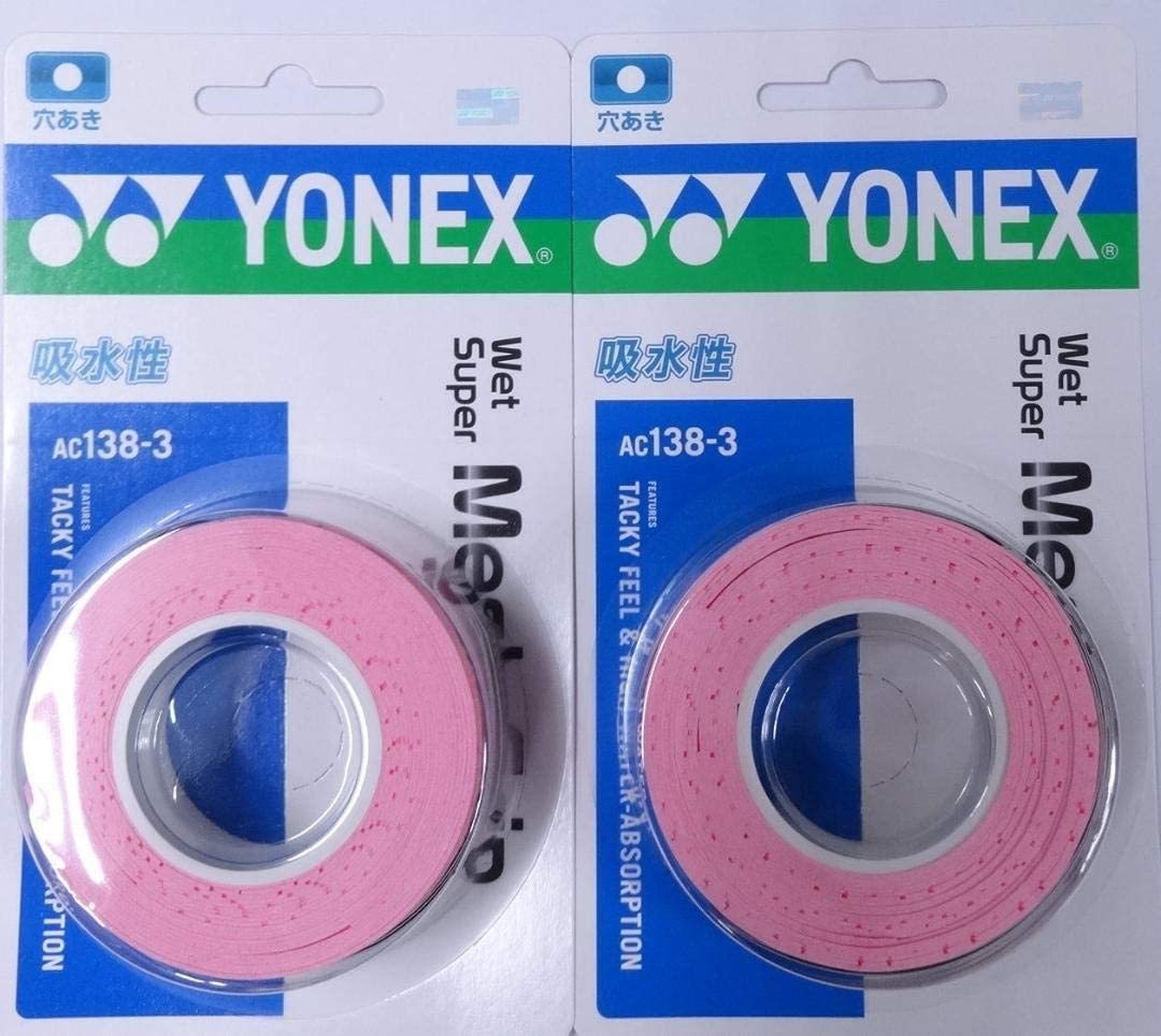 # Yonex wet super mesh grip AC138-3 [3 pcs insertion ] French pink ×2 piece set ④