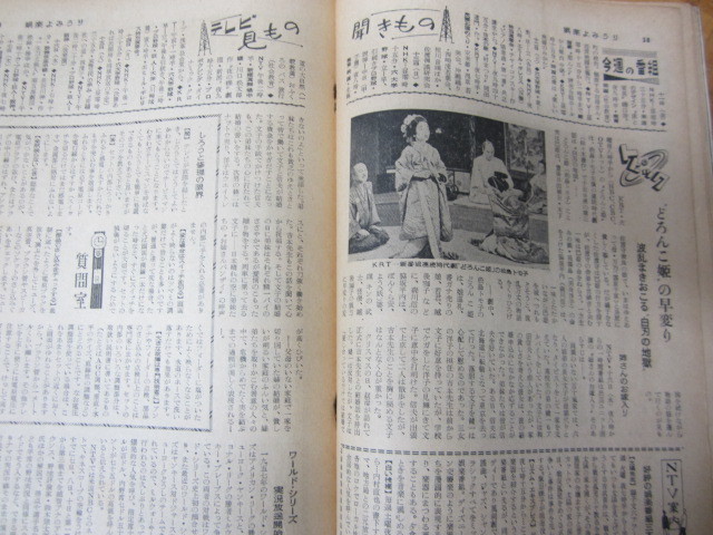 ○ 週刊 娯楽よみうり 昭和32年10月18日号 表紙・乙羽信子_画像6