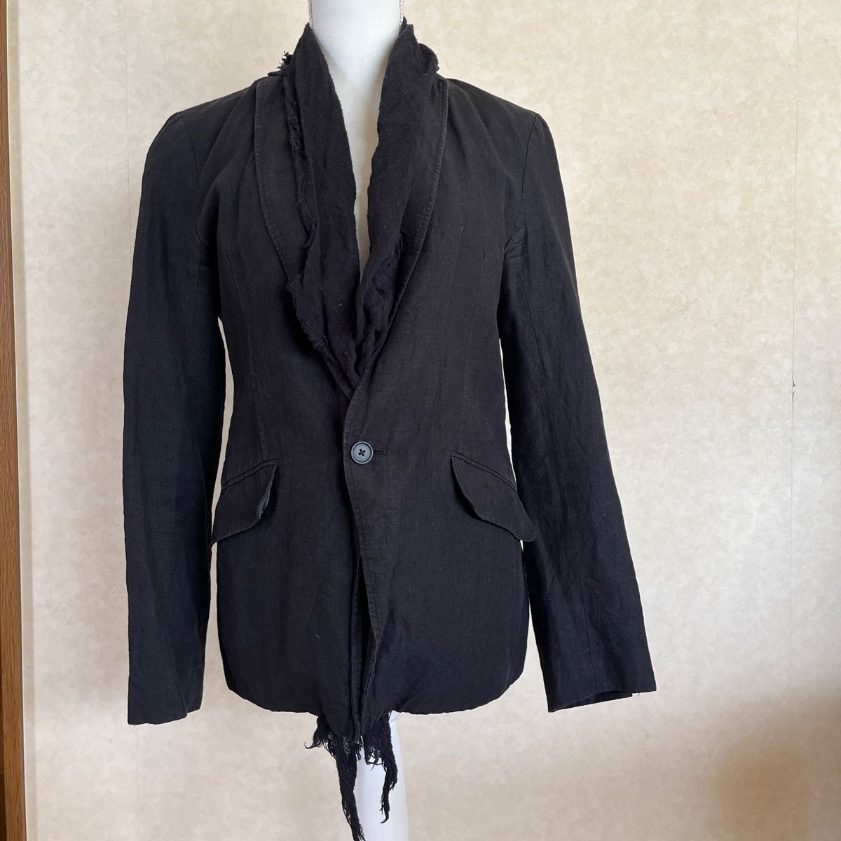 トルネードマート☆TORNADO MART Lサイズ　TJK-6204 黒 ブラック テーラードジャケット スカーフ付き