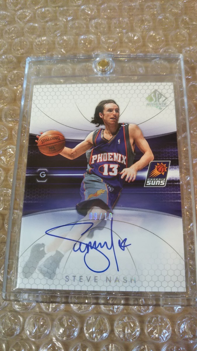 NBAカード UPPER DECK SP AUTHENTIC STEVE NASH AUTO /10 スティーブ・ナッシュ サイン 10枚限定 送料無料_画像1