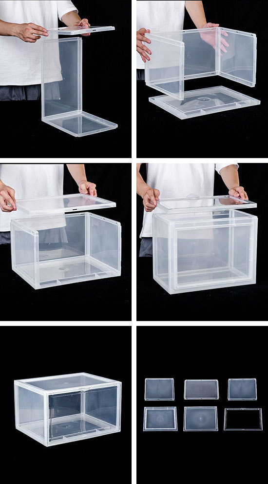  sneakers . interior .! Be si- L * shoes case ( clear / single goods )( width direction storage for ) bcl assembly type 