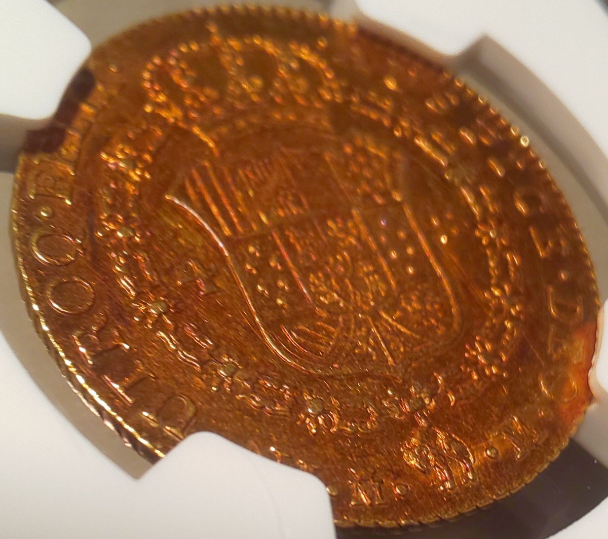 【希少】1788M カルロス 3世 ４エスクード 金貨 スペイン NGC AU58 人気 アンティーク コイン 資産防衛_画像7