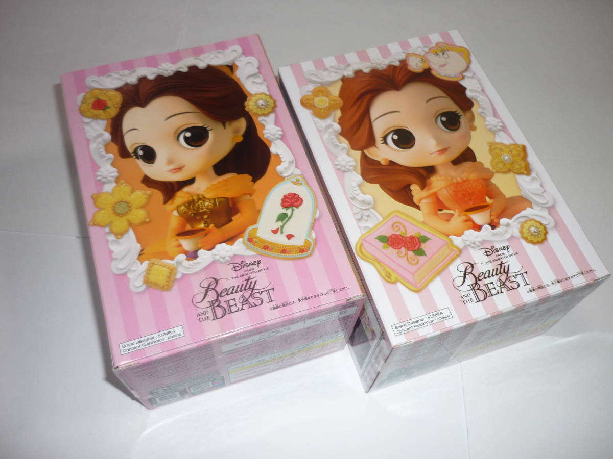 [L管11]ベル フィギュア 2個セット Q posket SUGIRLY Disney Characters ／ まとめ 美女と野獣 ディズニー Belle Qposket[管M]_画像3