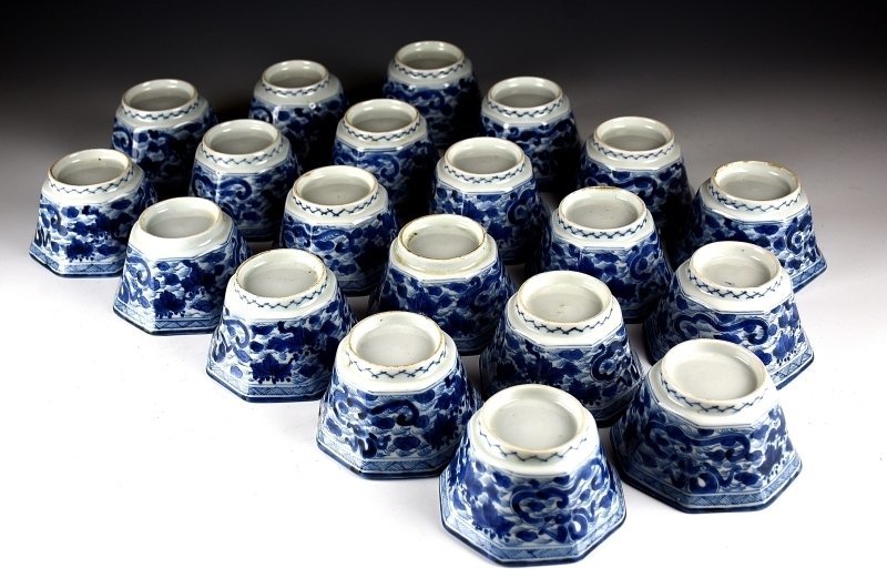 古伊万里 染付龍紋八角小鉢 向付 猪口 二十客 江戸時代 陶芸 | ssj-h.com