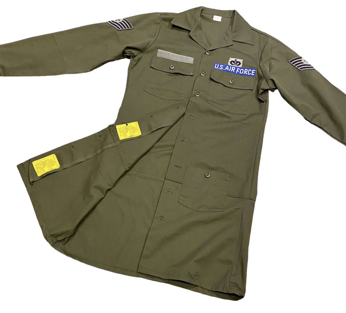 はトラブル】 【入手困難】US NAVY ミリタリージャケット ロング丈