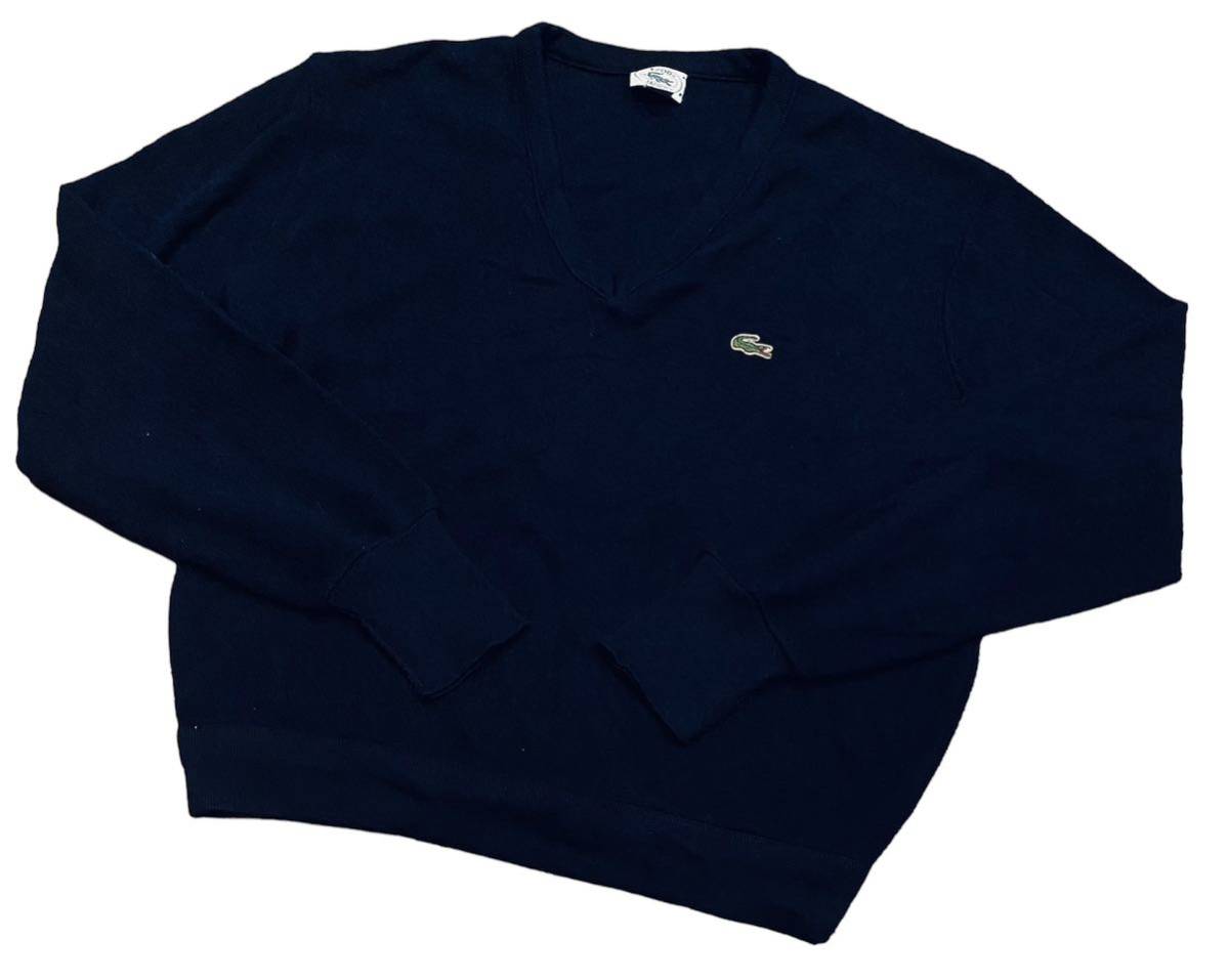 入手困難】IZOD LACOSTE L USA製 ニットセーター L 希少品 ラコステ V