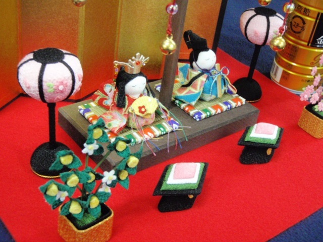 即納!限定特価!!○送料込み○新品♪高さ37 ちりめん ひな人形