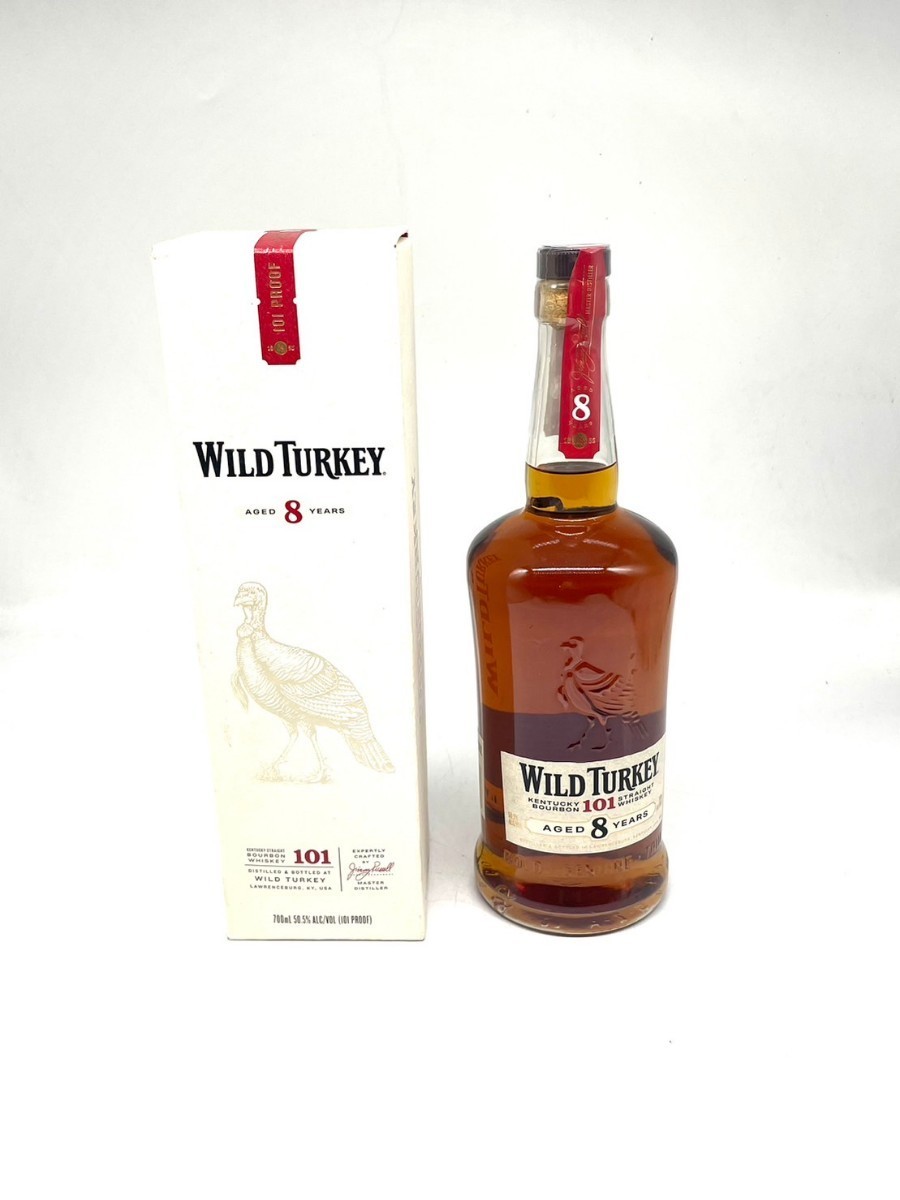 未開栓 WILD TURKEY ワイルドターキー8年(ウイスキー)700ml/50.5
