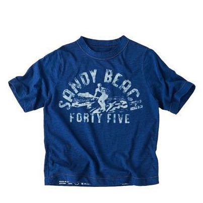 超安い品質 45rpm ¥14,300 BEACHプリントの45星Tシャツ（インディゴ