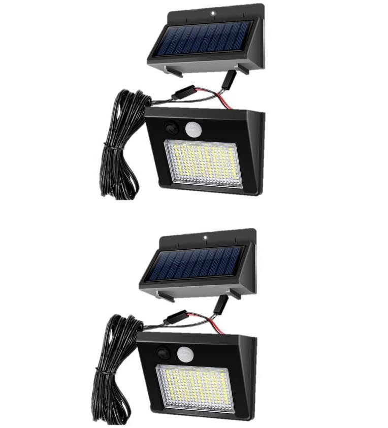センサーライト2個セット ソーラーライト 屋外 人感センサー LED太陽光