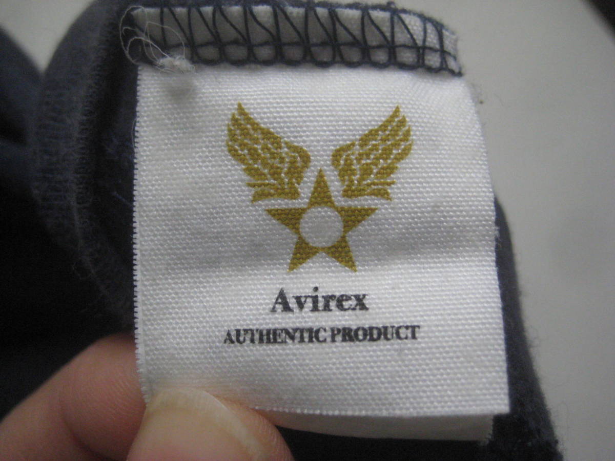 一点物!! AVIREX アヴィレックス ミリタリープリント フロッキープリント Tシャツ U.S.NAVY 良柄 サイズ M_画像8