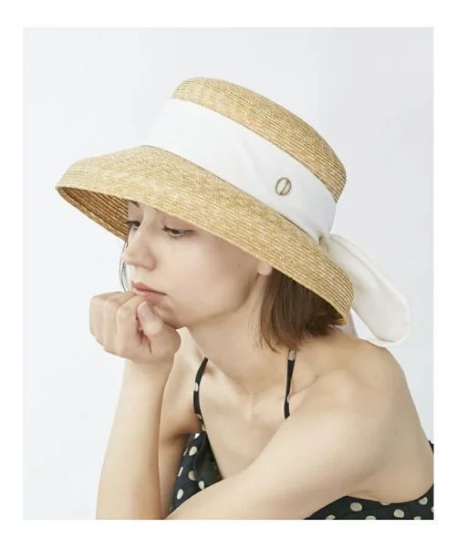 白】Chapeau d|麦わら帽子 白】Chapeau d|麦わら帽子