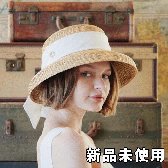 白】Chapeau d' O シャポードオー カサブランカ 麦わら帽子 しゃ 白】Chapeau d' O シャポードオー カサブランカ 麦わら帽子 しゃ
