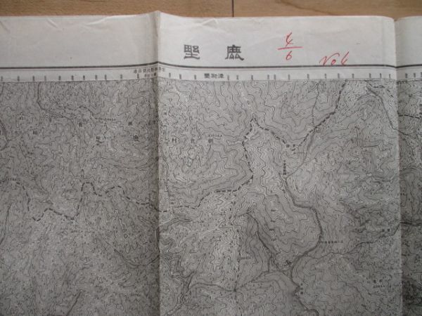 り1946 5万分1地図　島根県　山口県　鹿堅　昭和6年　大日本帝国陸地測量部_画像1