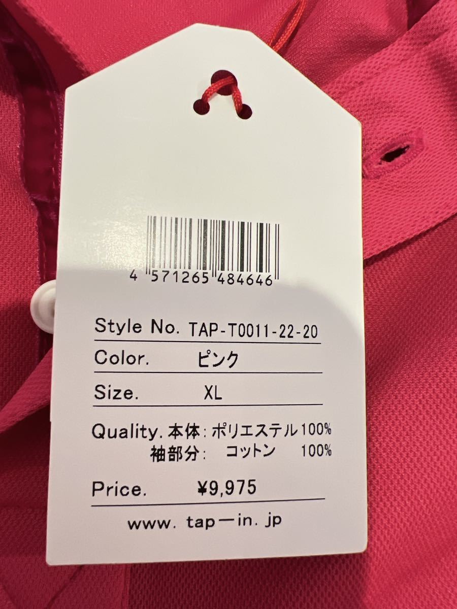 Tapin メンズポロシャツ　ピンク　タグ付き・未使用　定価：9975円_画像8