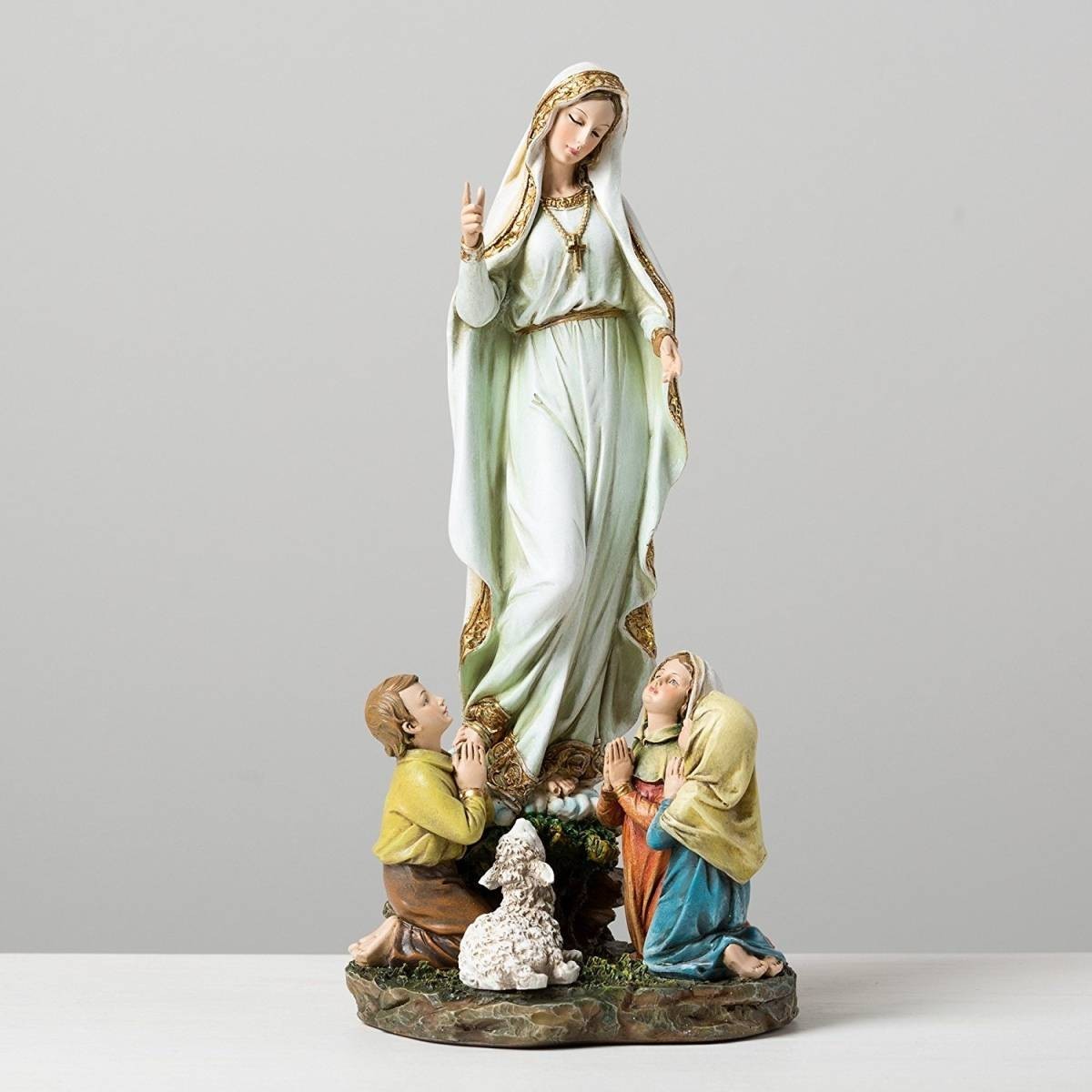 クリスチャン用 彫刻　ファティマの聖母 彫刻 彫像 高さ 約30ｃｍ/ カトリック教会 聖霊 福音 癒し 十字架 無原罪 [輸入品]_画像2