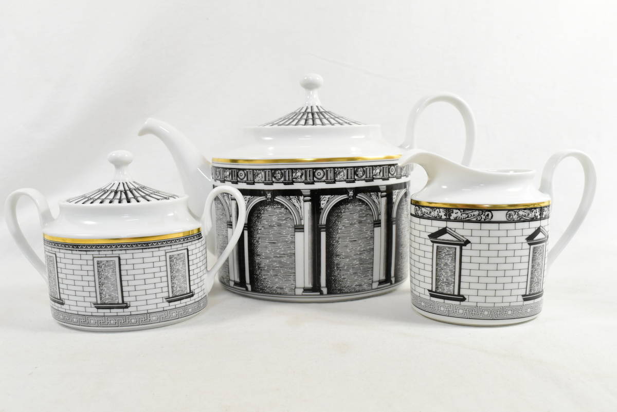  beautiful goods Rosenthal piero*fo luna Sette . pot * sugar pot * creamer 3 point set 