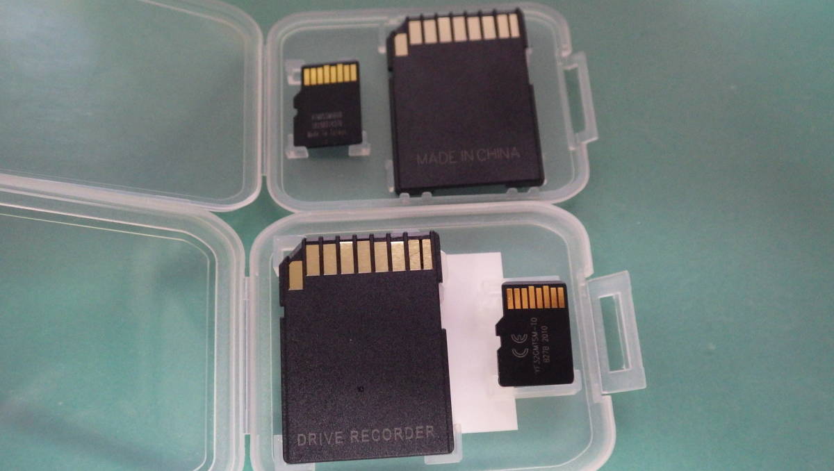 １円～売切 美品　中古 2枚セット　ケース付 マイクロSDカード 32GB+8GB ＣＬＡＳＳ10　クイックフォーマット済　ケースにシール有_画像6