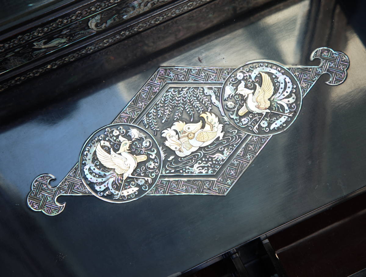 SALE!![ rare article!! mother-of-pearl (laten) dresser ]No,275 dresser mirror old fine art antique era thing Chinese China higashi . Asia Vintage antique 