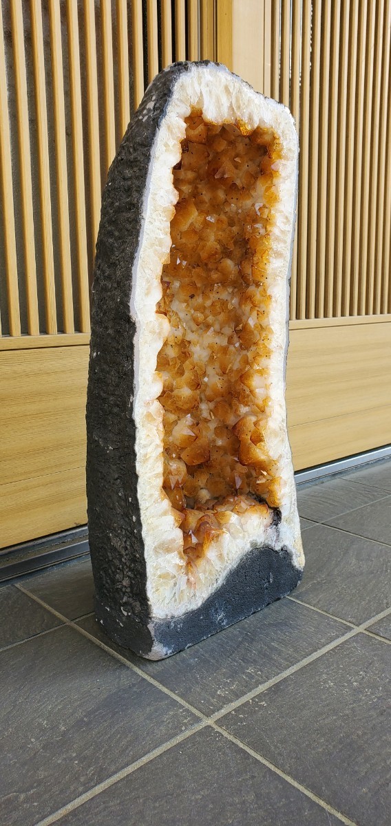 美品　シトリンドーム　黃水晶　7kg　宝石　原石　パワーストーン　天然石