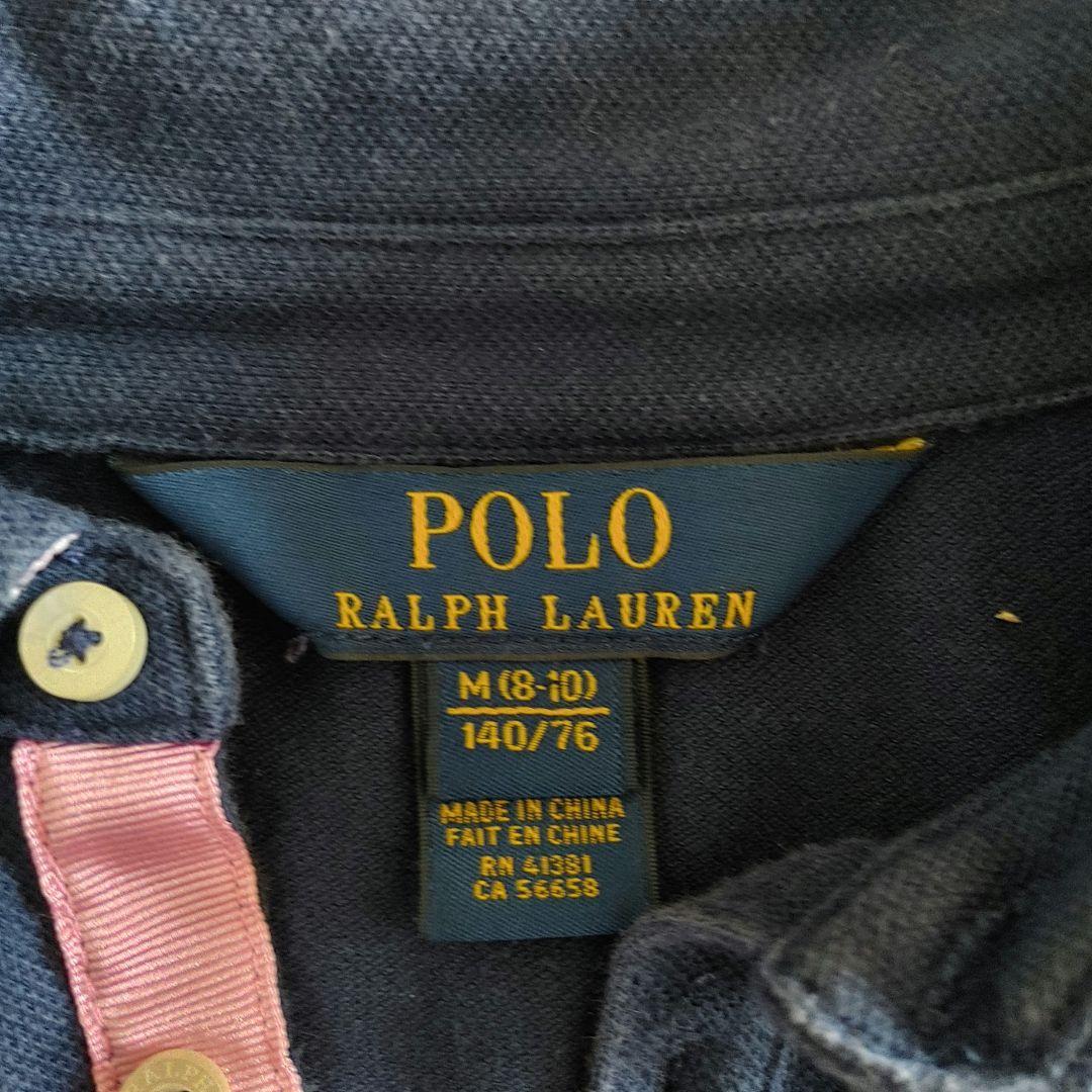 美品　Poloralphlauren　ポロラルフローレン　レディース　ポロシャツワンピース　キッズ　140cm_画像5