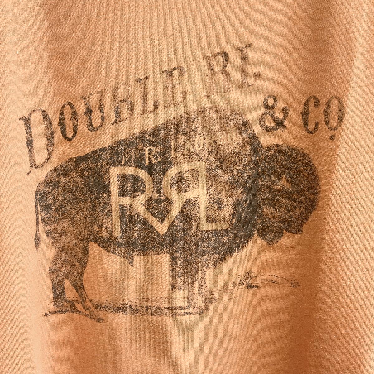 21FW 新品 DOUBLE RL RRL ジャージー グラフィック Tシャツ ラルフローレン ダブルアールエル バッファロー バイソン 半袖 カットソー XS_画像4