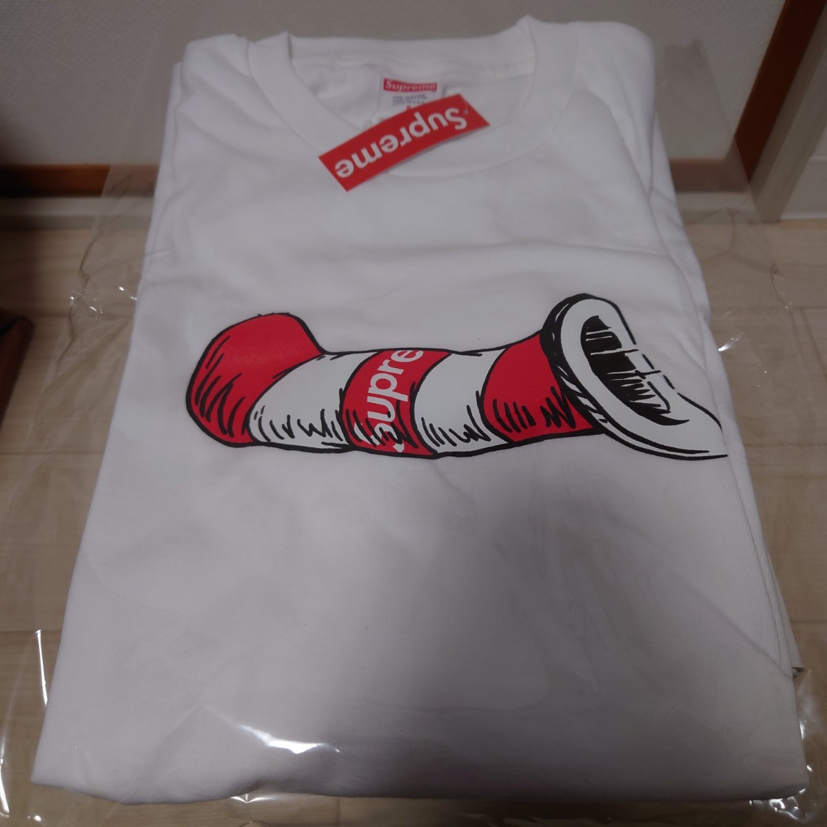 Supreme Cat In The Hat Tee　シュプリーム　キャット　イン　ザ　ハット　Tシャツ　白　S　オンライン購入　試着のみ_画像2