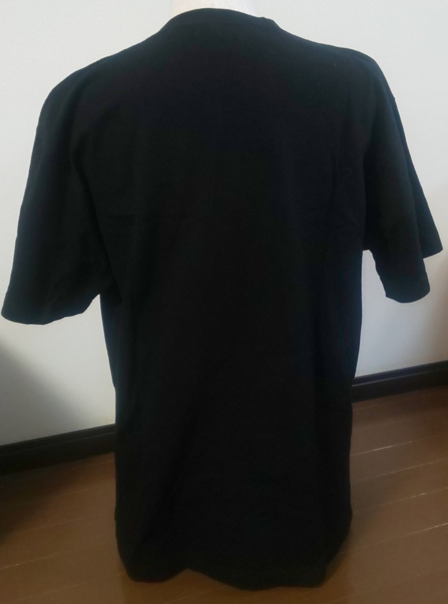 程度良好古着 ブッチャー 半袖Tシャツ XL ブラック 全日本プロレス ハードコアチョコレート プリント 精神錯乱 アブドーラ・ザ・ブッチャー_画像2