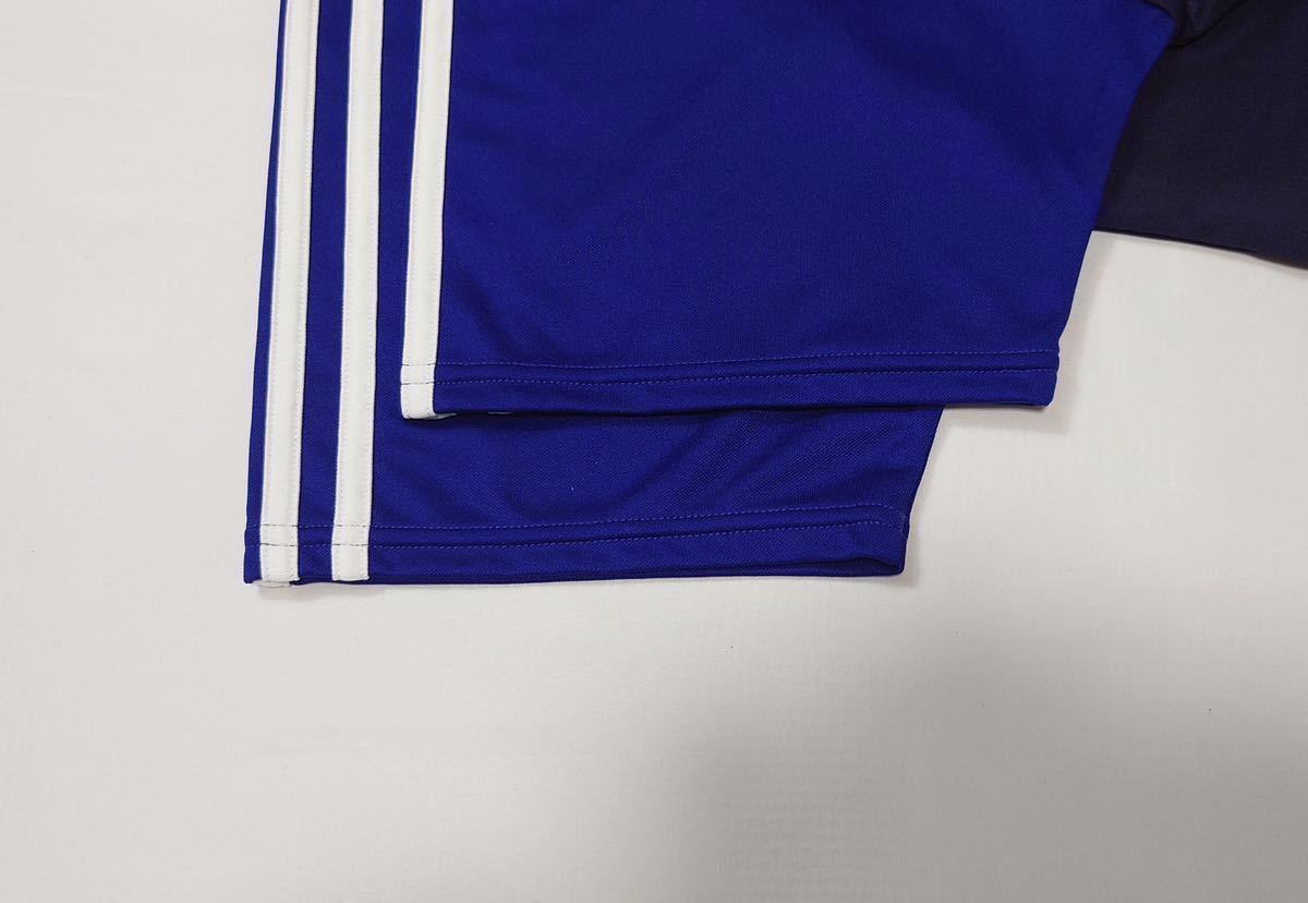 (未使用) adidas アディダス // 2009日本サッカー協会 JFA 半袖 ドライ Tシャツ (紺系×青・切替) サイズ Mの画像5
