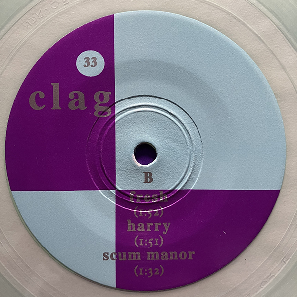 B'EHL / b'ehl・Clag / clag [Endearing Records NDR-03] クリアー盤_画像6