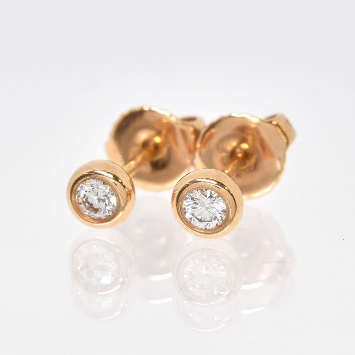 仙台☆質☆ティファニー K18RG バイザヤード ピアス 1.4g ☆ Tiffany