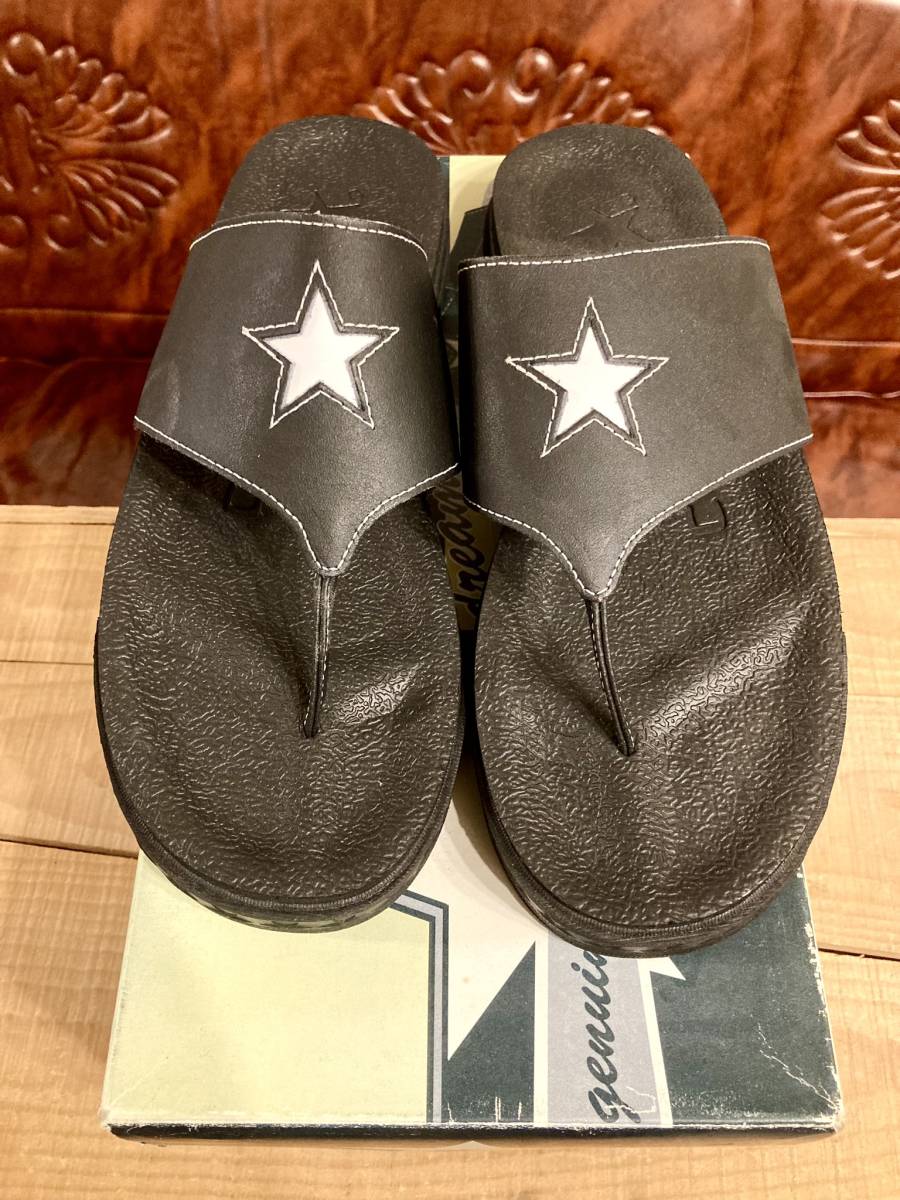 希少レア!!コンバース ONE STAR サンダル 黒/白 10 28cm converse ワン