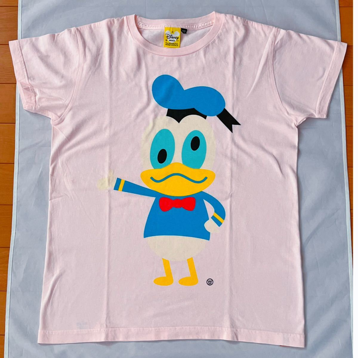 BEAMS T*The Wonderful design works*Disney* Donald Duck * short sleeves T-shirt * lady's *XS size * pink series * unused 