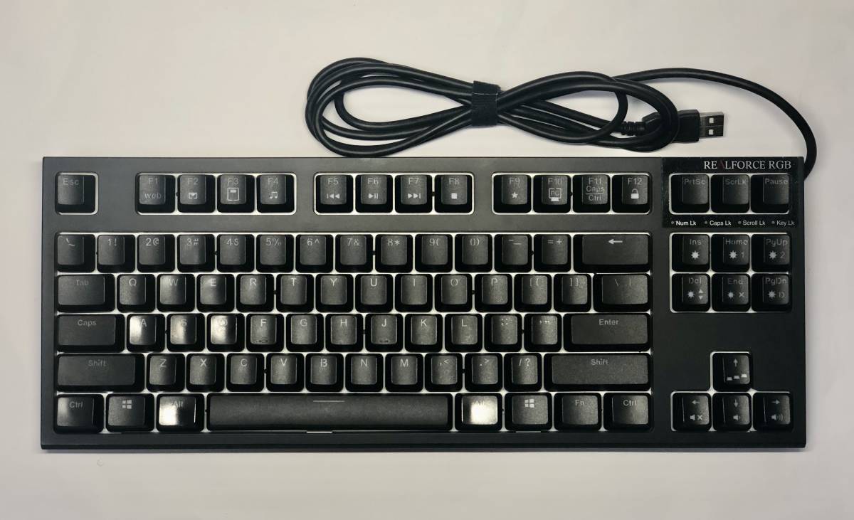 東プレREALFORCE(リアルフォース)RGB TKL /R2TLA-US4G-BK