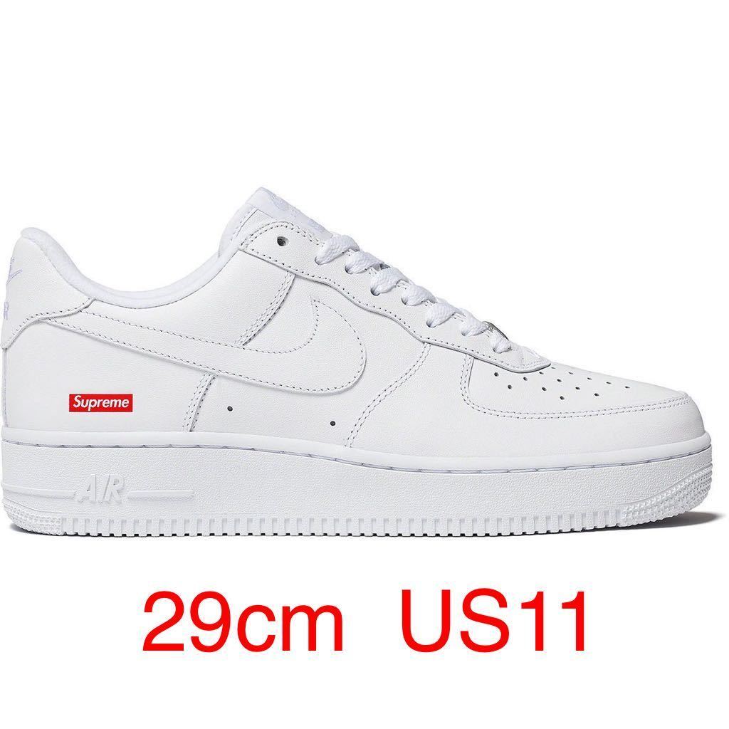 国内正規】29 cm US 11 Supreme Nike Air Force 1 Low White CU9225