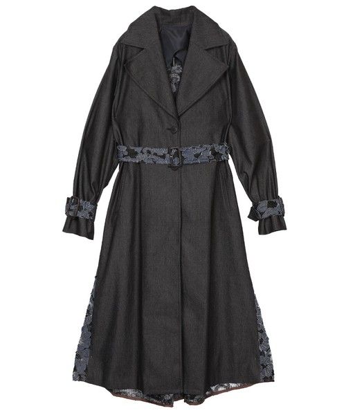 AMERI VINTAGE BACK LACE COAT トレンチコート バックレース AMERI VINTAGE BACK LACE COAT トレンチコート バックレース