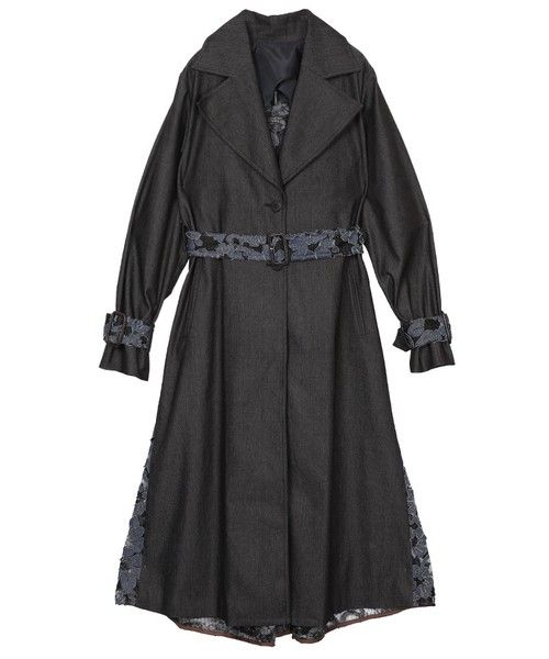 AMERI VINTAGE BACK LACE COAT トレンチコート バックレースコート