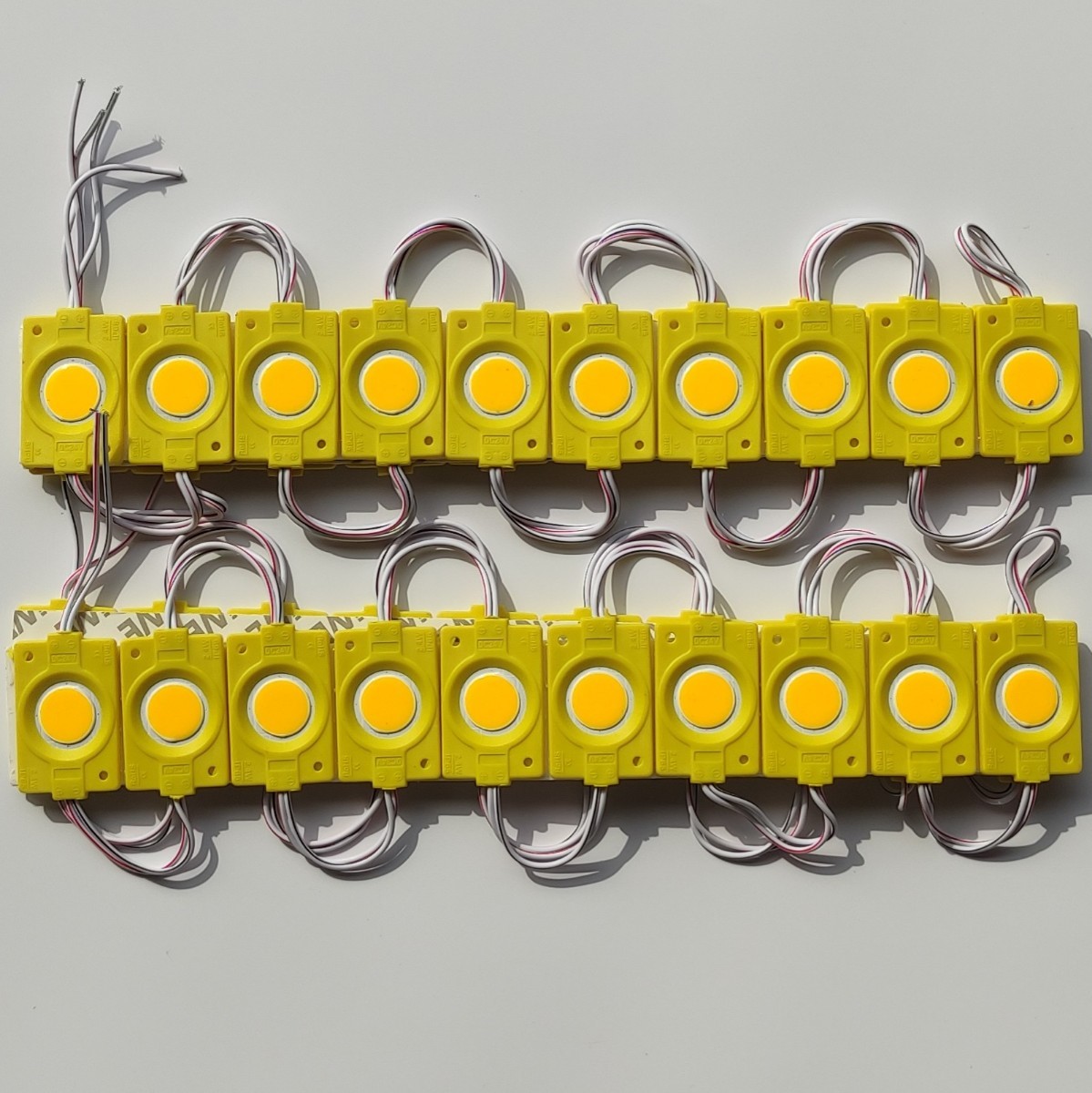 シャーシマーカー ラウンド 20コマ × 2セット 40個 LED 黄色 24V