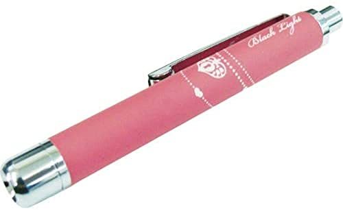 ラバー調ペン型　UV-LED　ブラックライト　ピンク