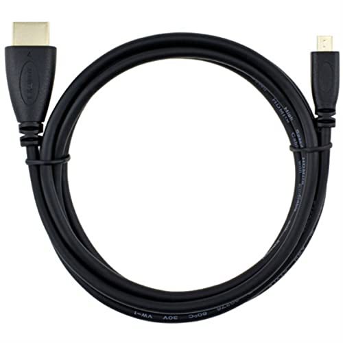 micro HDMI-HDMIケーブル 1m HDMI変換ケーブル Ver1.4 A-Dタイプ 3D対応_画像1