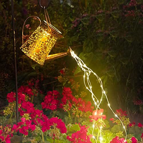 ArilAril ソーラーライト ガーデンライト 飾りライト 屋外 埋め込み式 じょうろ型 庭園灯 飾りライト 置物ライト LEDライトの画像1