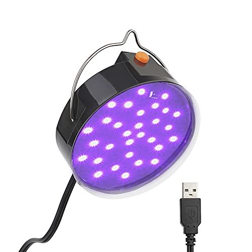 LEDブラックライト - UV紫外線ライト 10W USB給電式 吊り下げ 簡単操作 携帯便利 395～410nm LED UVライト バーライト レジン用硬化ライト_画像1