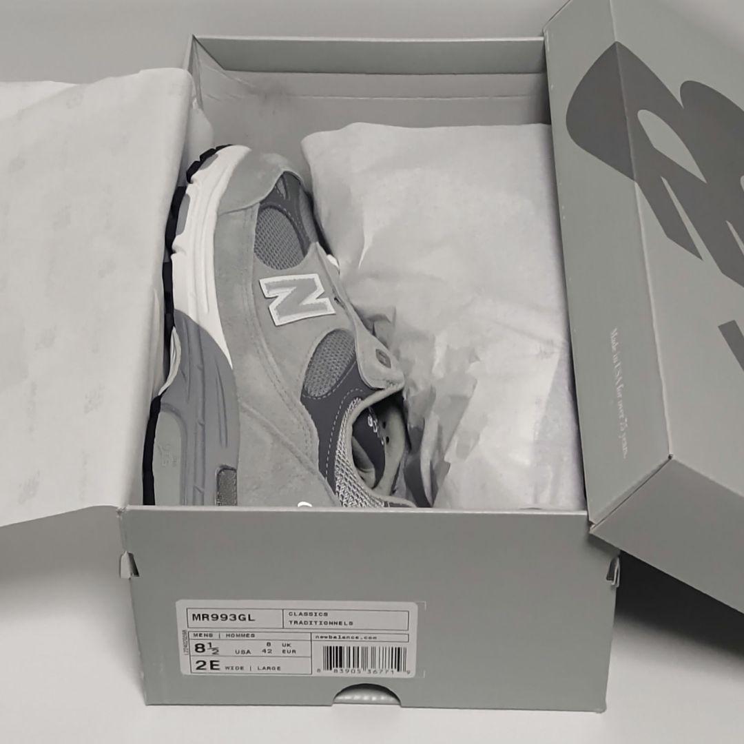 MR993GL 26.5cmワイド【新品】ニューバランス 8.5-2E グレー