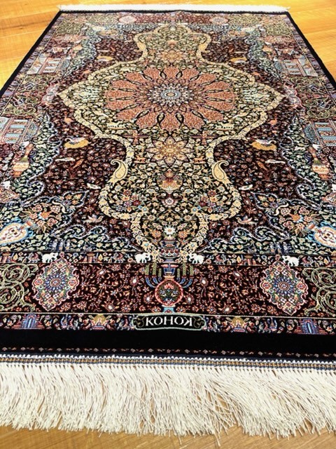 ペルシャ絨毯・最高級ハンド&マシン織り・ 世界最高密度150万ノット 