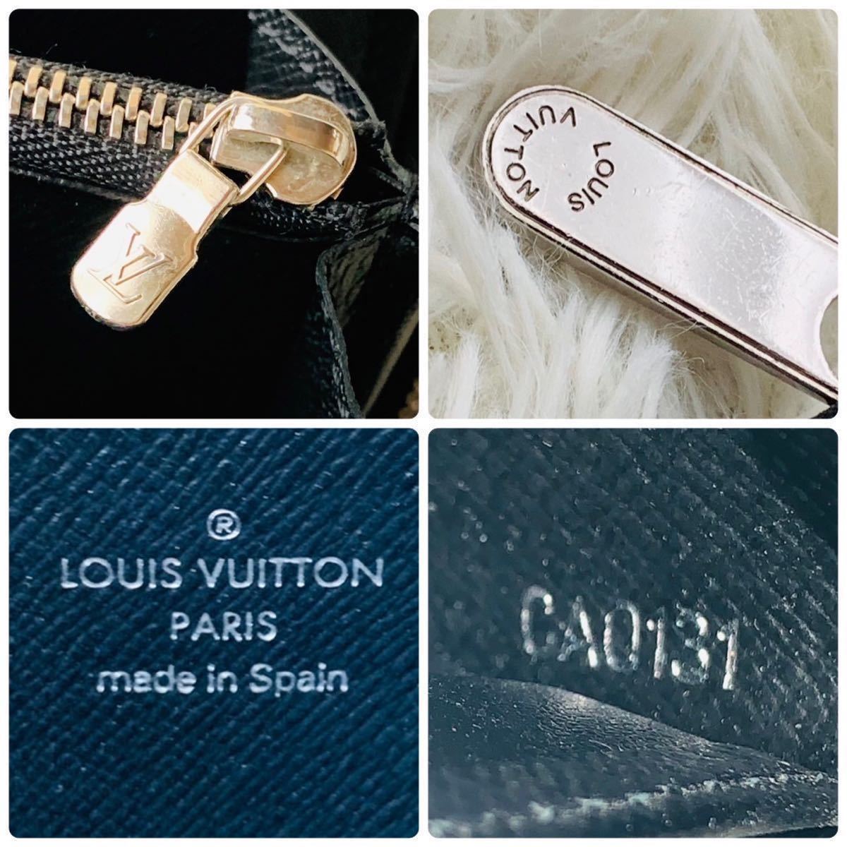 【大人気】ルイヴィトン LOUIS VUITTON ジッピーウォレット エピ LVロゴ 黒ブラックノワール ラウンドファスナー長財布 メンズ レディース _画像10