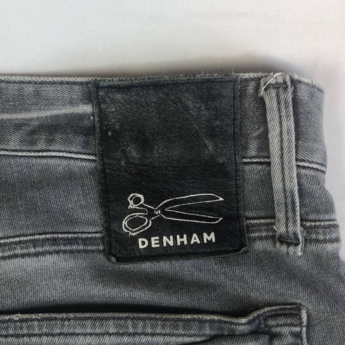 即決★DENHAM★W32 デンハム スリム ボタンフライ グレー 灰色 メンズ ジーンズ デニム ジーパン パンツ Gパン P070_画像4