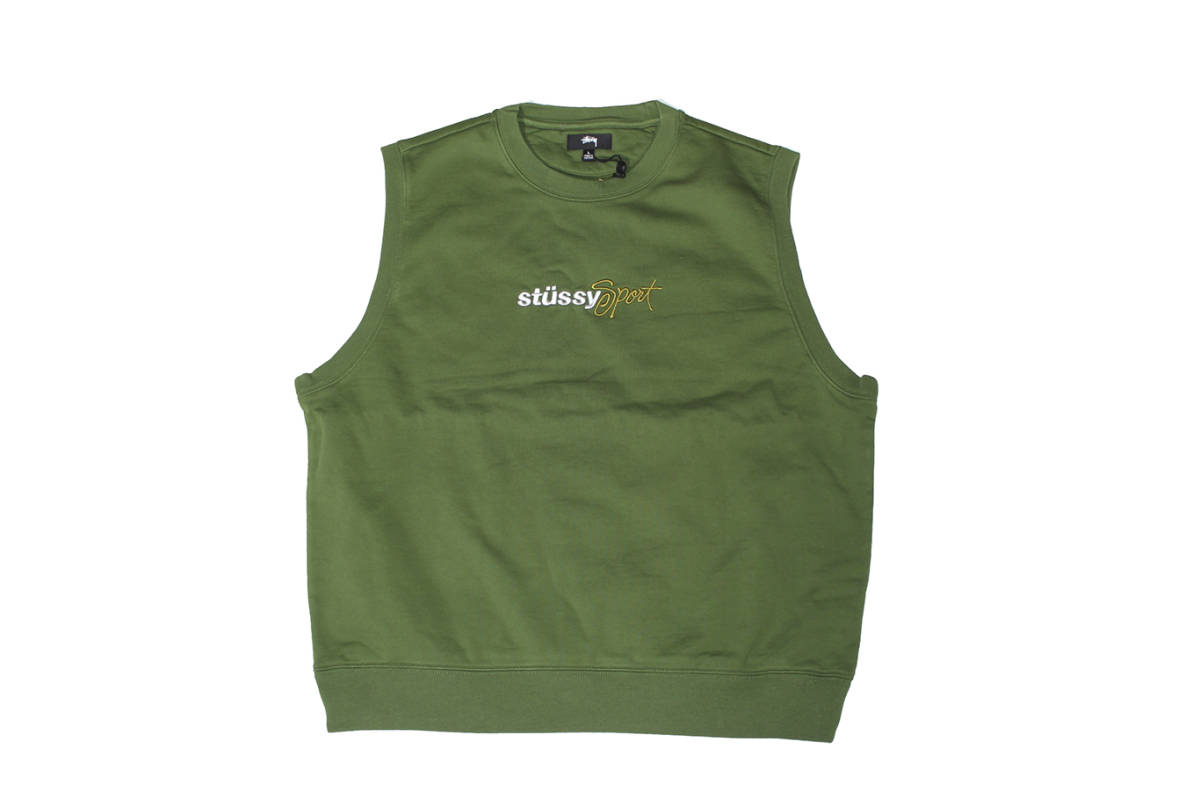 トレーナー STUSSY SPORT FLEECE VEST SIZE L