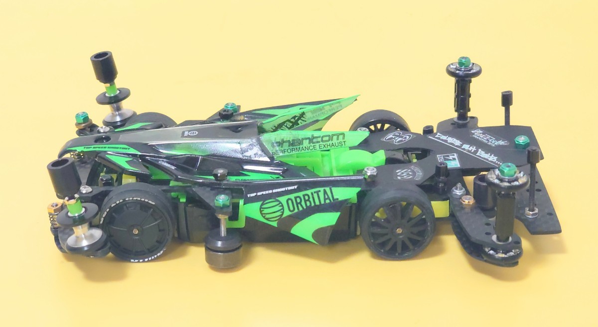 ミニ四駆 MSフレキ フルカスタム完成車 AT&アンカー ネオ ミニ四駆 MSフレキ フルカスタム完成車 AT&アンカー ネオ