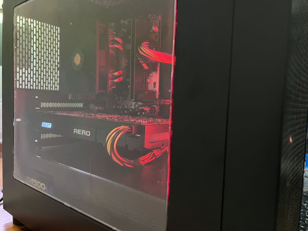 1円~ 自作PC AMD Ryzen 7 1700X GTX 1080 SSD 250GB A320M-HDV メモリ