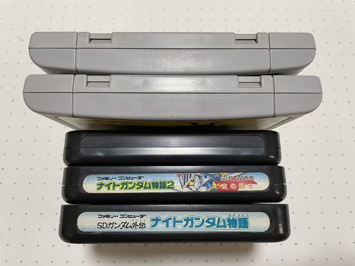 名作 人気作 美品 SDガンダム外伝 ナイトガンダム物語 大いなる遺産 円卓の騎士 セット動作確認済 端子・除菌清掃済